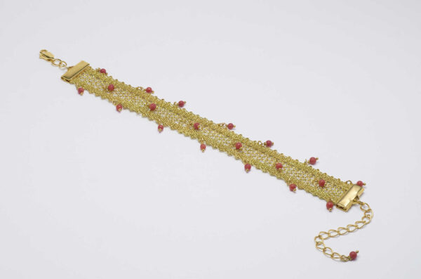 BL2401 #39 Red Corals Bracelet Front