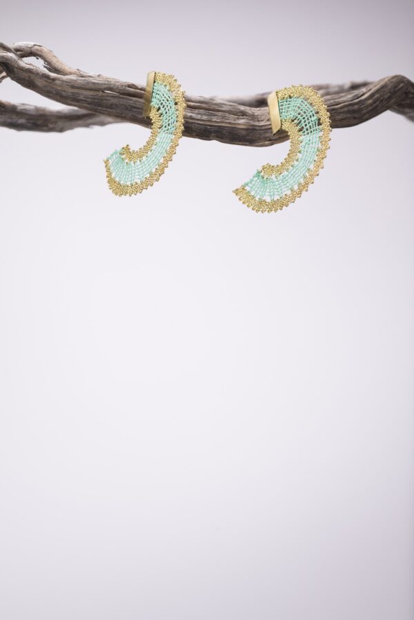 ER1703 Caribbean Green Earrings